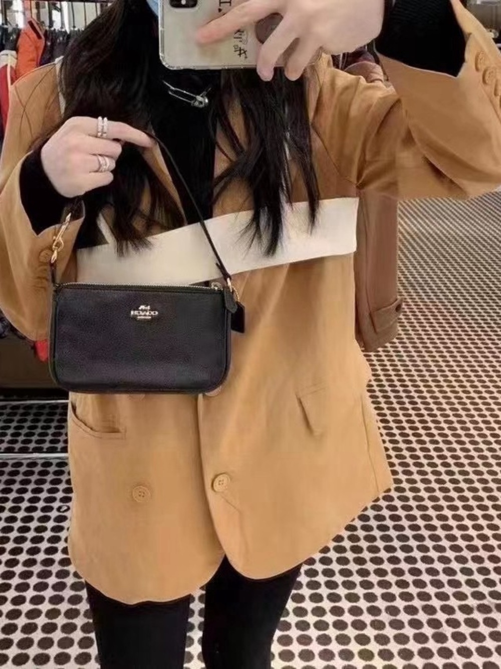 New! Coach nolita19 Classic Black Leather - Picture 4 of 5